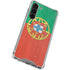 Portugal Flag Distressed Galaxy S24 FE Clear Case